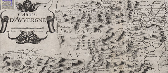 Carte d'Auvergne