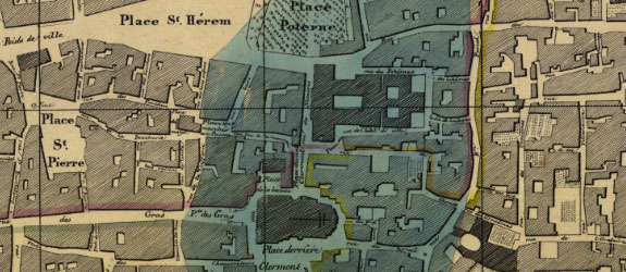 Plan géométrique de la ville de Clermont-Ferrand