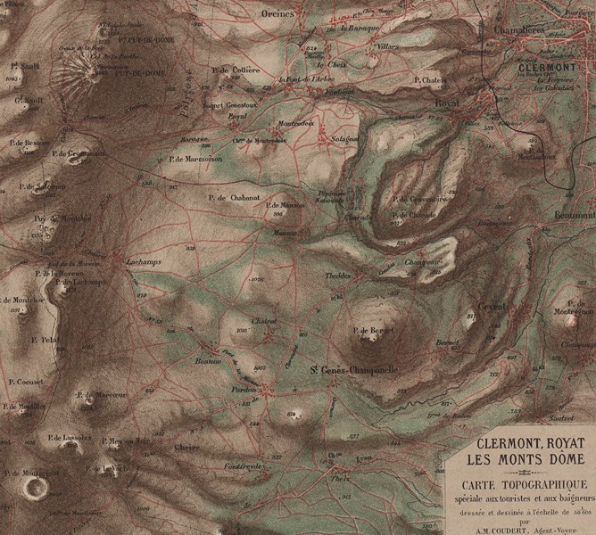 Exemple d'estompage sur une carte