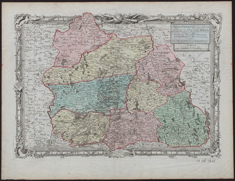 Carte des départements