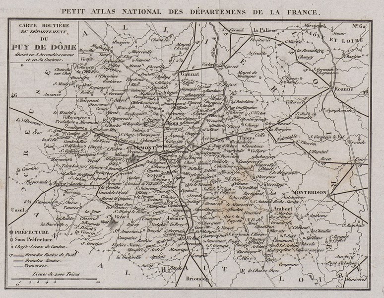 carte des Chef-lieu