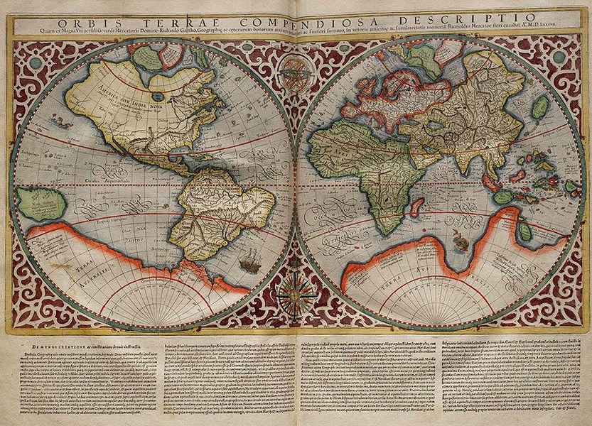 Représentation plane du globe terrestre.